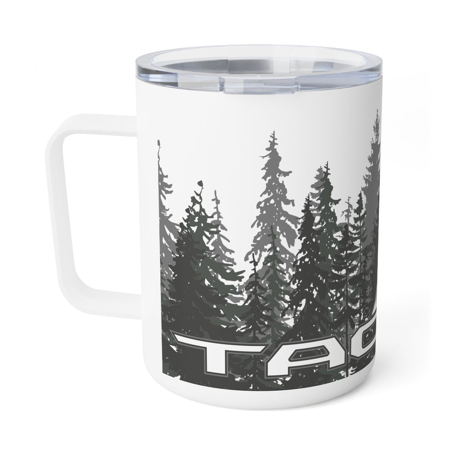 Tacoma Toyota Mountain Forrest Camping Insulated Coffee Mug, 10oz