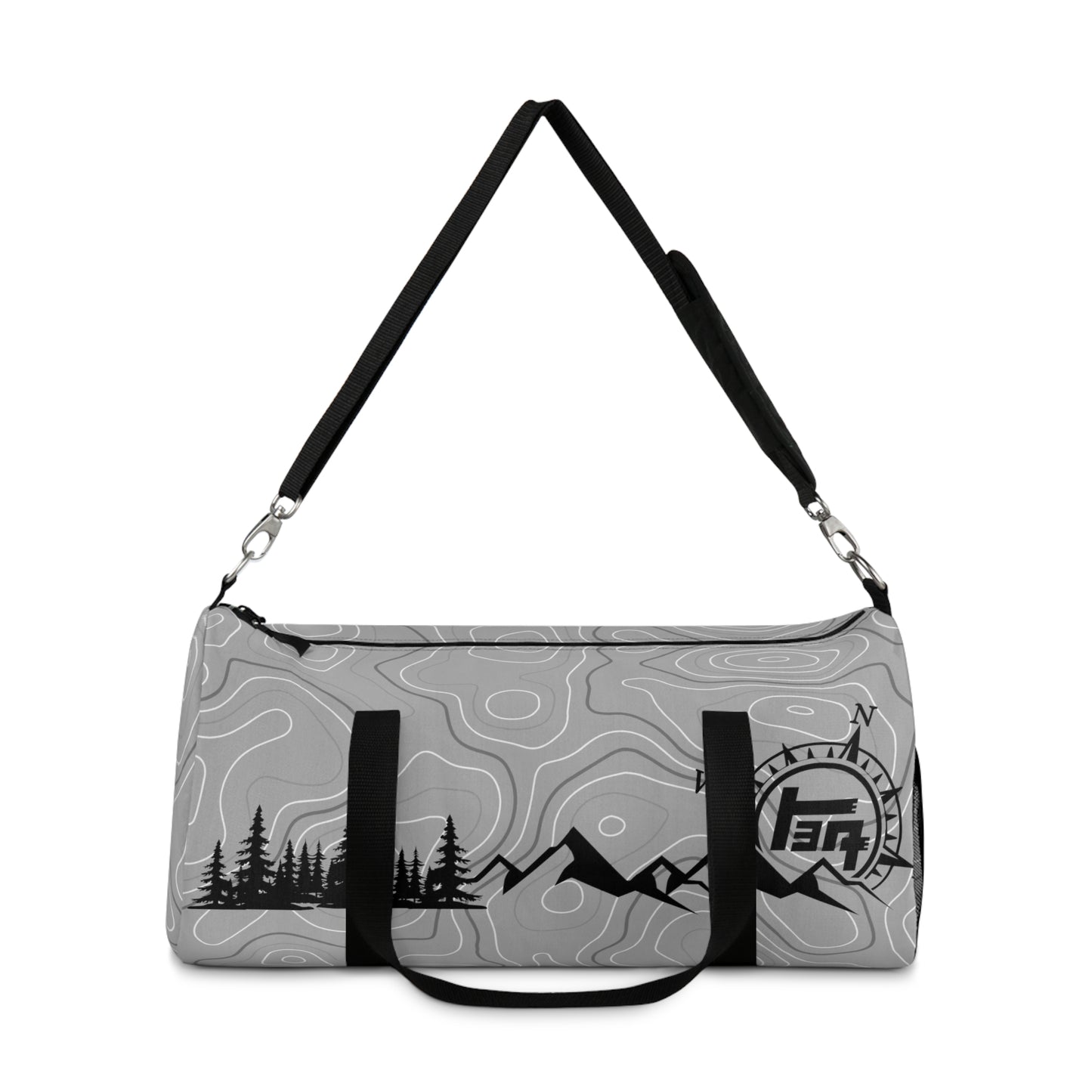 TEQ Toyota Topographic Gray Overlanding Duffel Gym Bag