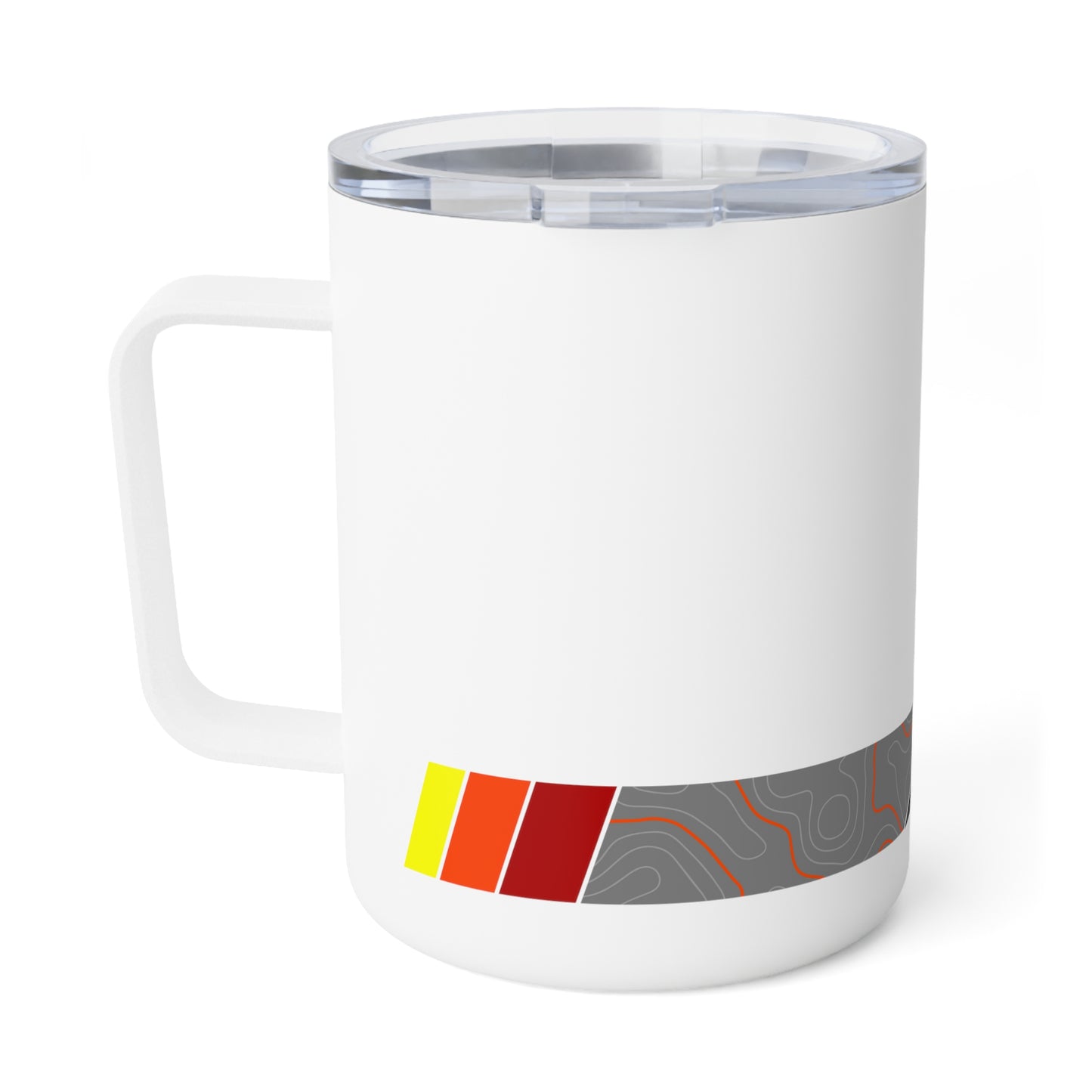TEQ Toyota Mountains Topography Camping Insulated Coffee Mug, 10oz