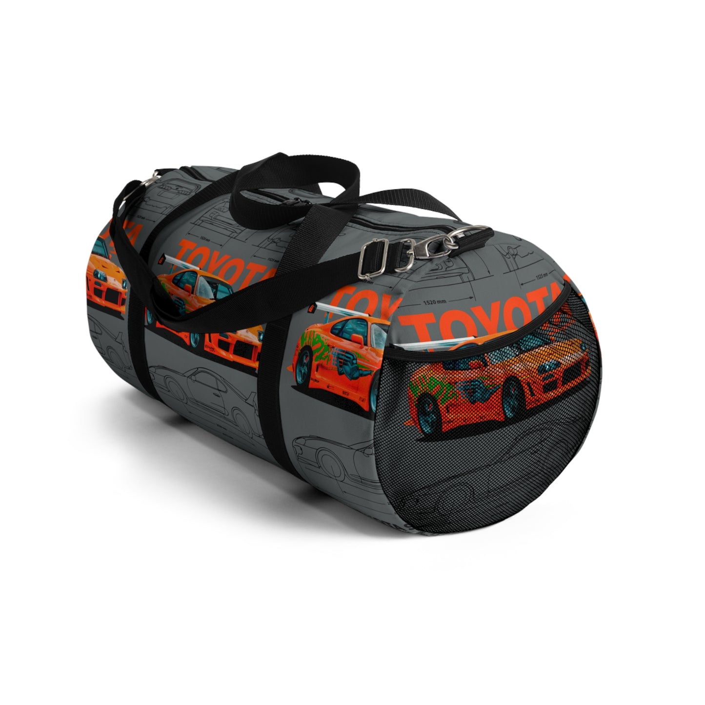 Toyota Supra MK4 Duffel Bag, Racing Car Enthusiast Gym Bag, Sporty Weekender Bag, Car Lover Travel Duffel, Gift for Gearheads, JDM Style