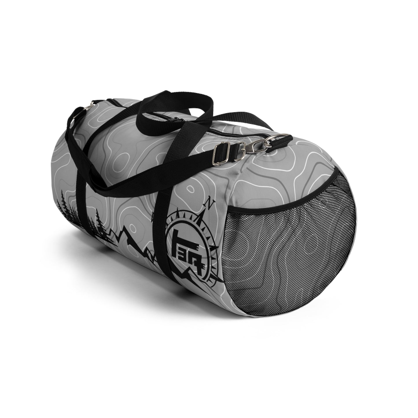 TEQ Toyota Topographic Gray Overlanding Duffel Gym Bag