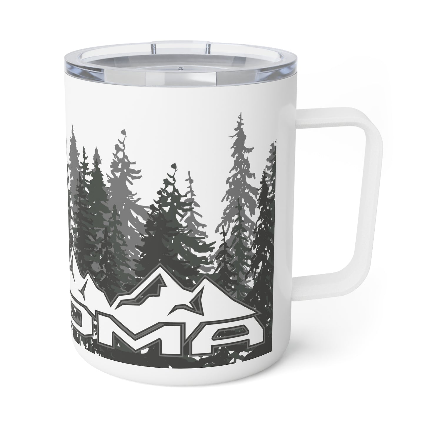 Tacoma Toyota Mountain Forrest Camping Insulated Coffee Mug, 10oz