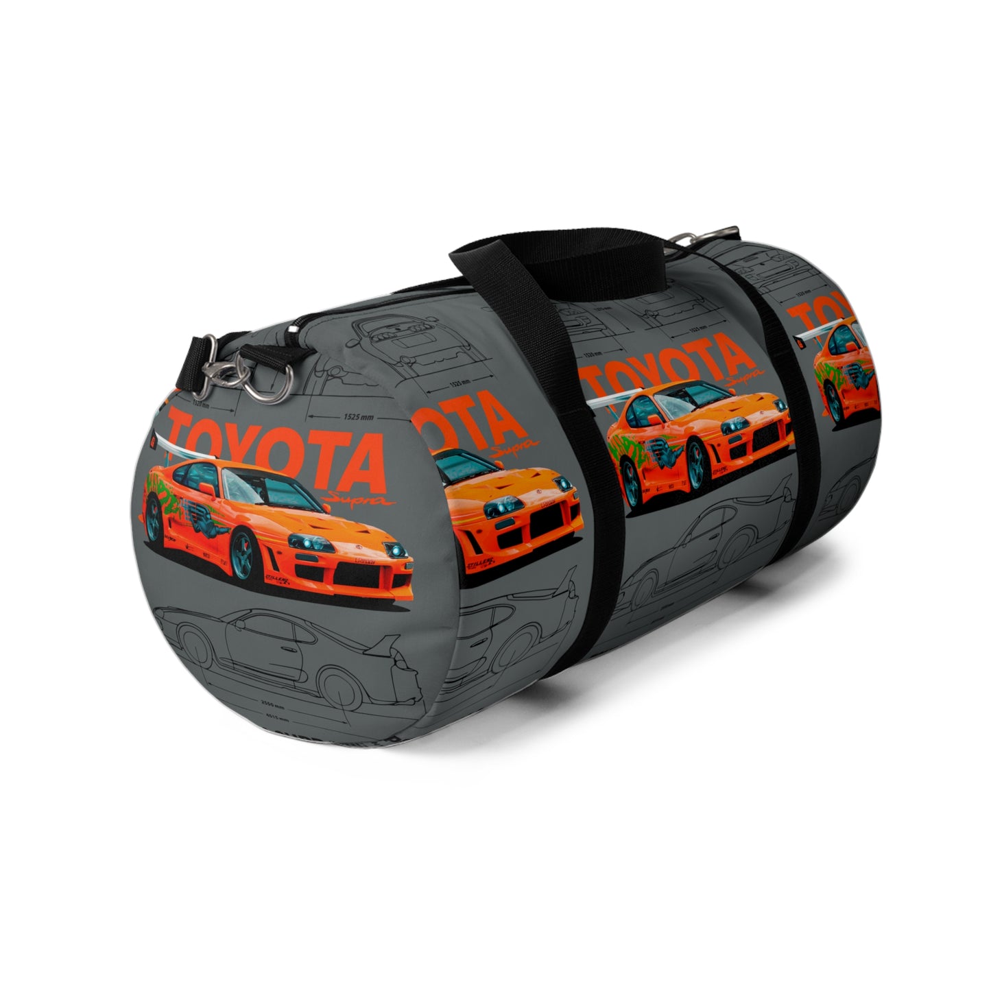 Toyota Supra MK4 Duffel Bag, Racing Car Enthusiast Gym Bag, Sporty Weekender Bag, Car Lover Travel Duffel, Gift for Gearheads, JDM Style