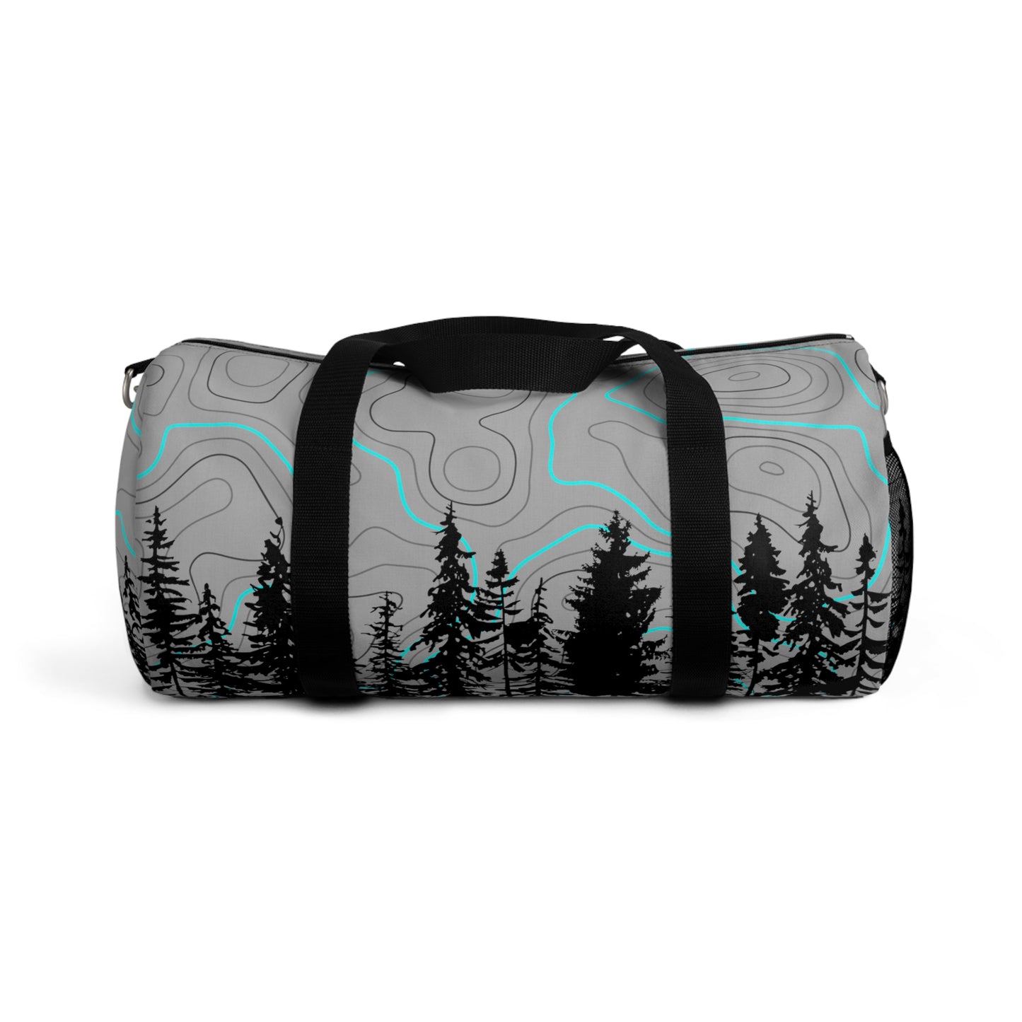 Topographic Trees Overlanding Gear 4Wheeling Outdoors Travel Duffel Gym Bag