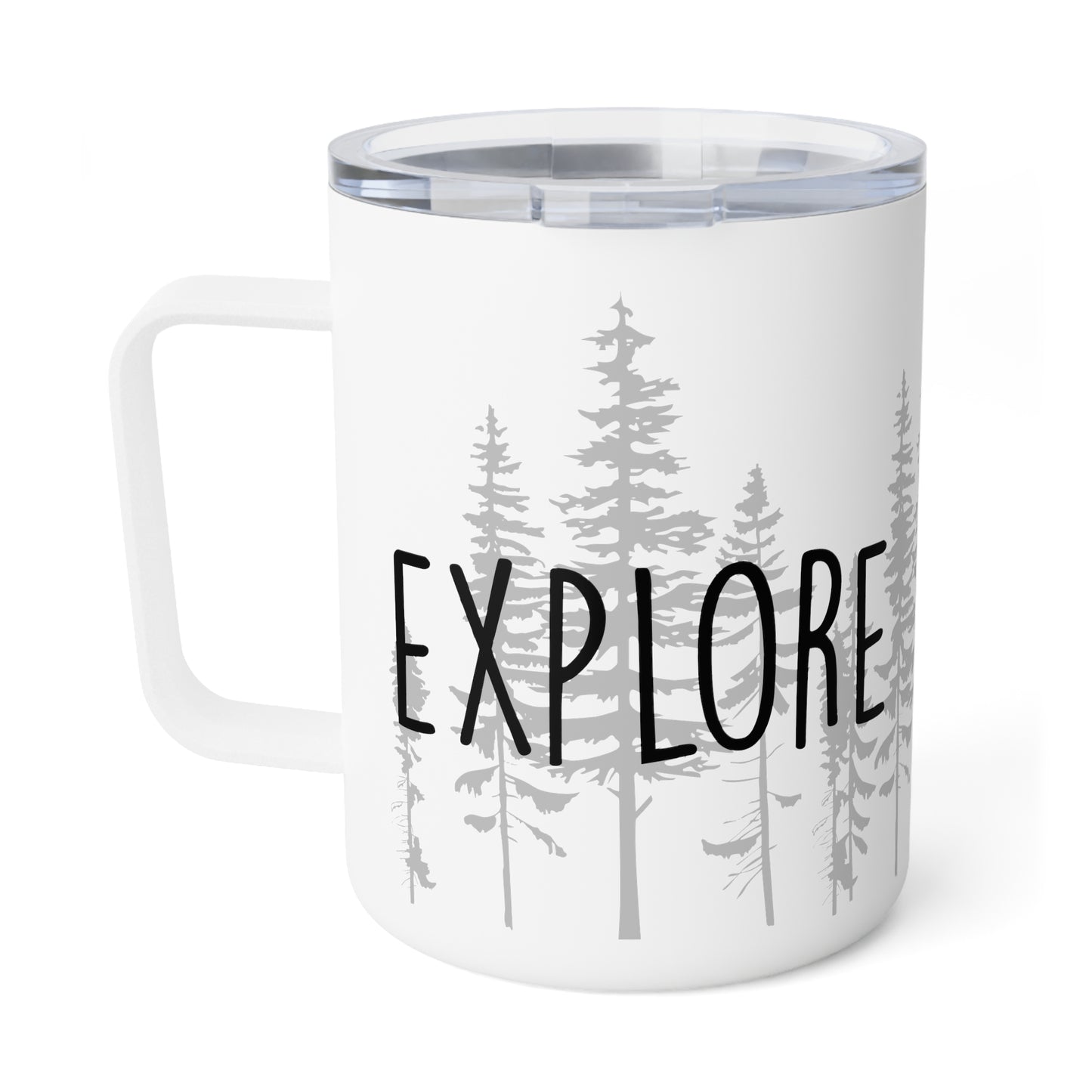 Explore Outdoors Trees Camping Insulated Coffee Mug, 10oz