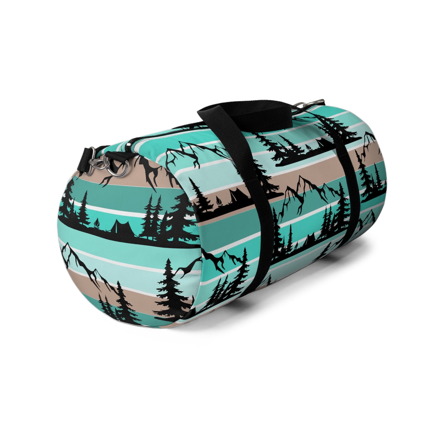 Turquoise Camping Trees Mountains Overlanding Gear Lake Outdoors 4Wheeling Outdoors Travel Duffel Gym Bag