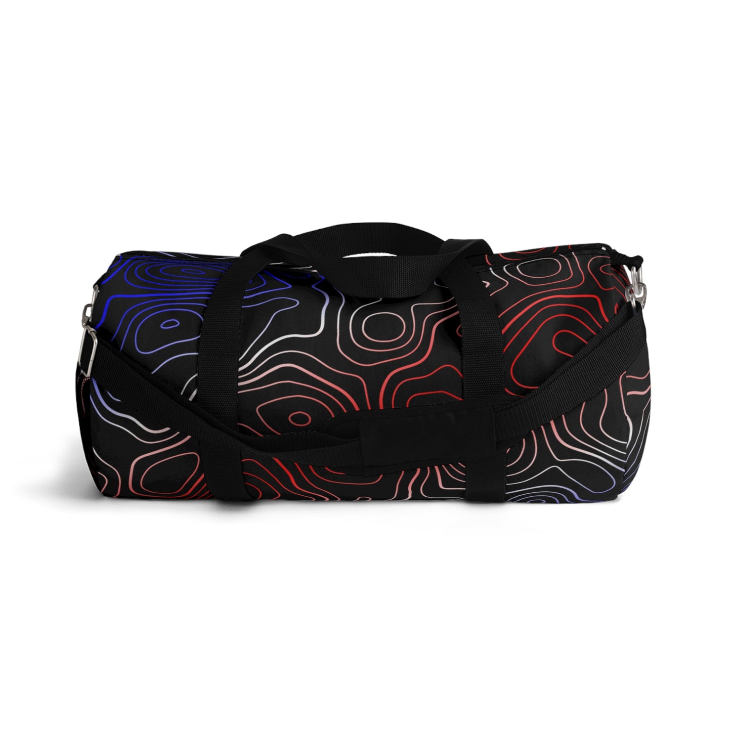 America Topographic Torn Flag Off-Road Duffle Gym Bag