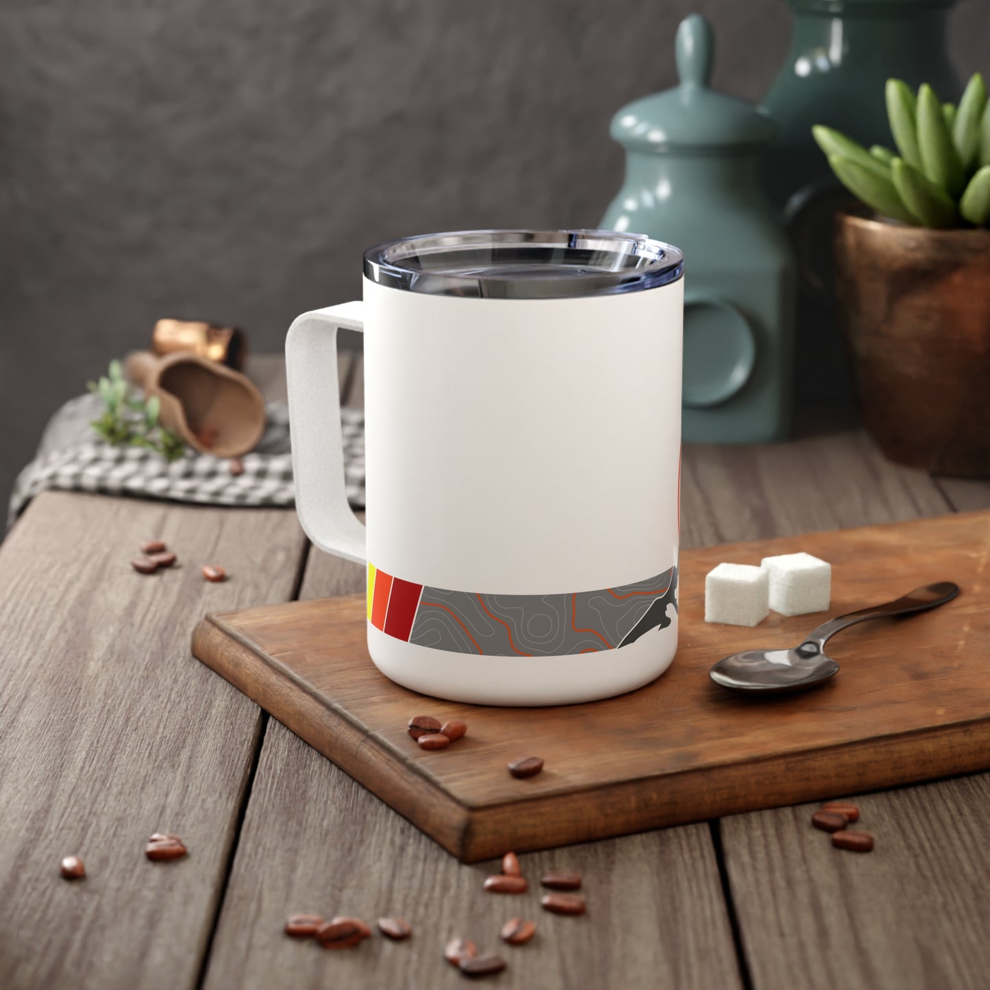 10oz Insulated Toyota Topography Camping Mug