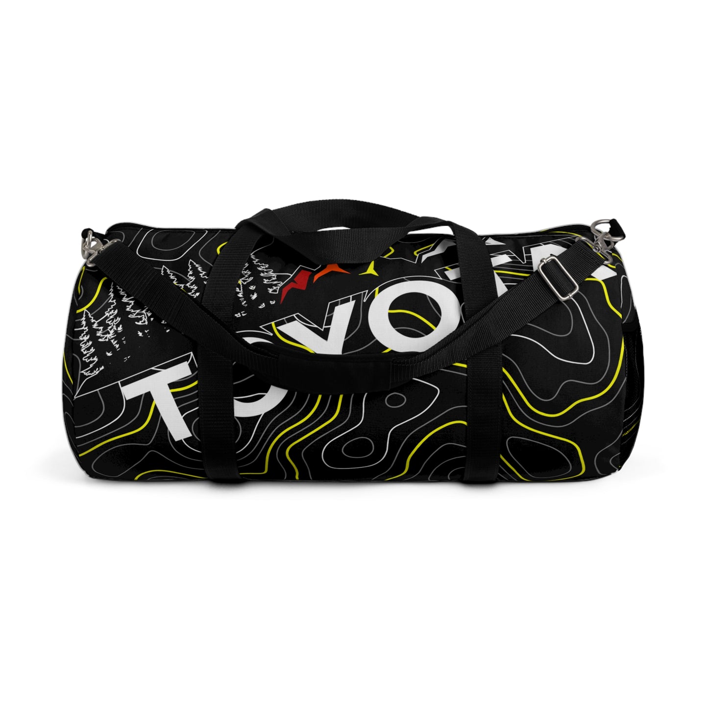 Toyota Yellow Topographic Off-Road Duffle Gym Bag