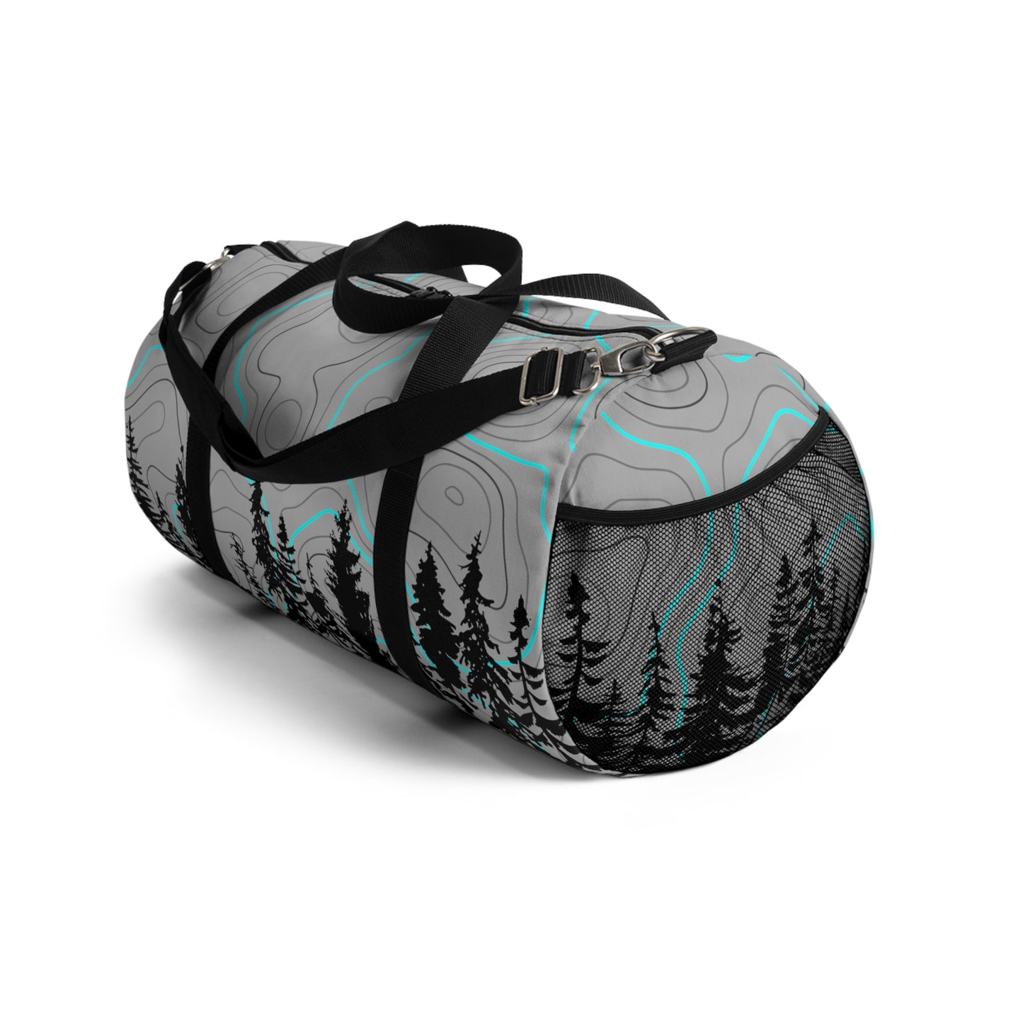 Topographic Trees Overlanding Gear 4Wheeling Outdoors Travel Duffel Gym Bag