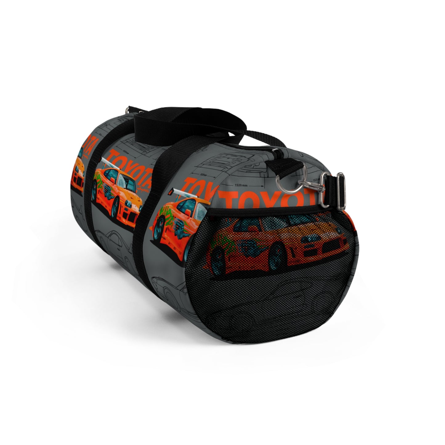 Toyota Supra MK4 Duffel Bag, Racing Car Enthusiast Gym Bag, Sporty Weekender Bag, Car Lover Travel Duffel, Gift for Gearheads, JDM Style