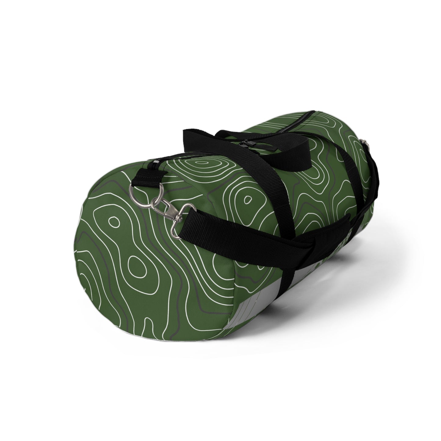 Forrest Green Topographic Mountain Off Road 4Wheeling Duffle Gym Bag