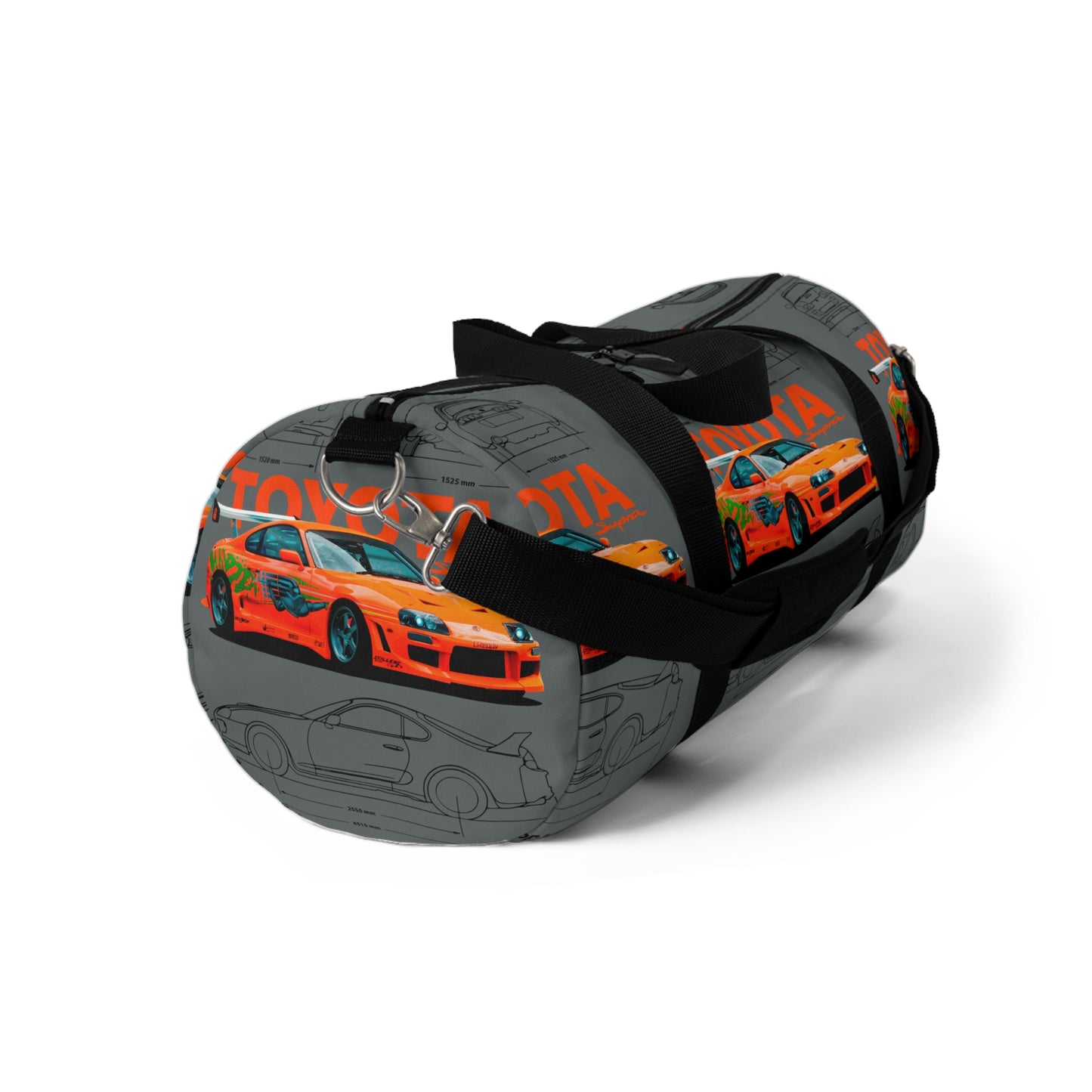 Toyota Supra MK4 Duffel Bag, Racing Car Enthusiast Gym Bag, Sporty Weekender Bag, Car Lover Travel Duffel, Gift for Gearheads, JDM Style