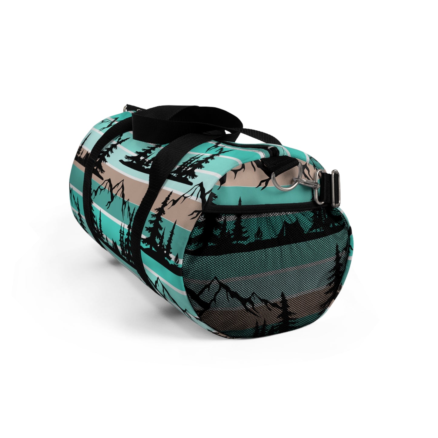 Turquoise Camping Trees Mountains Overlanding Gear Lake Outdoors 4Wheeling Outdoors Travel Duffel Gym Bag