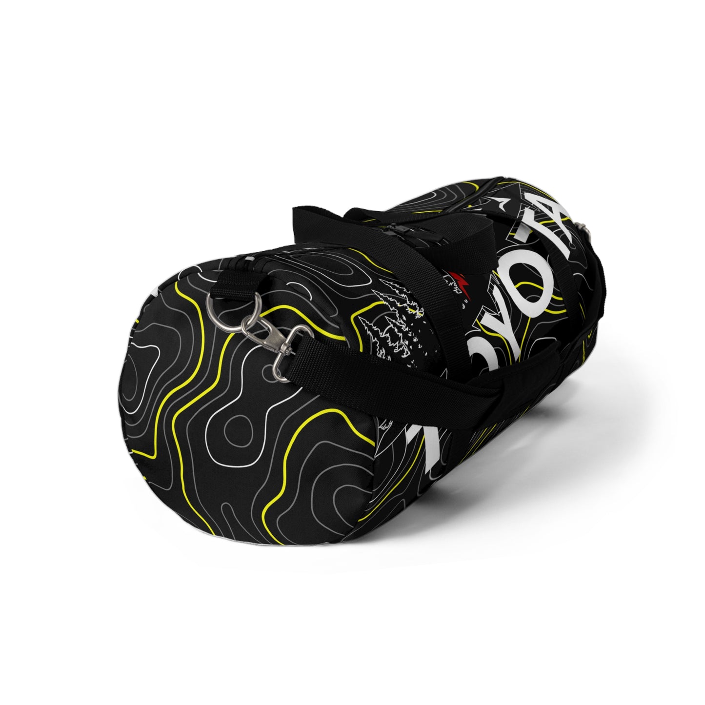 Toyota Yellow Topographic Off-Road Duffle Gym Bag