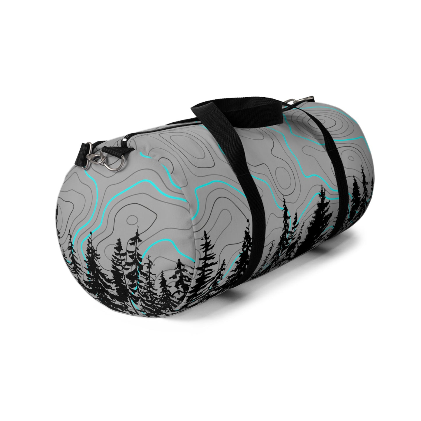 Topographic Trees Overlanding Gear 4Wheeling Outdoors Travel Duffel Gym Bag