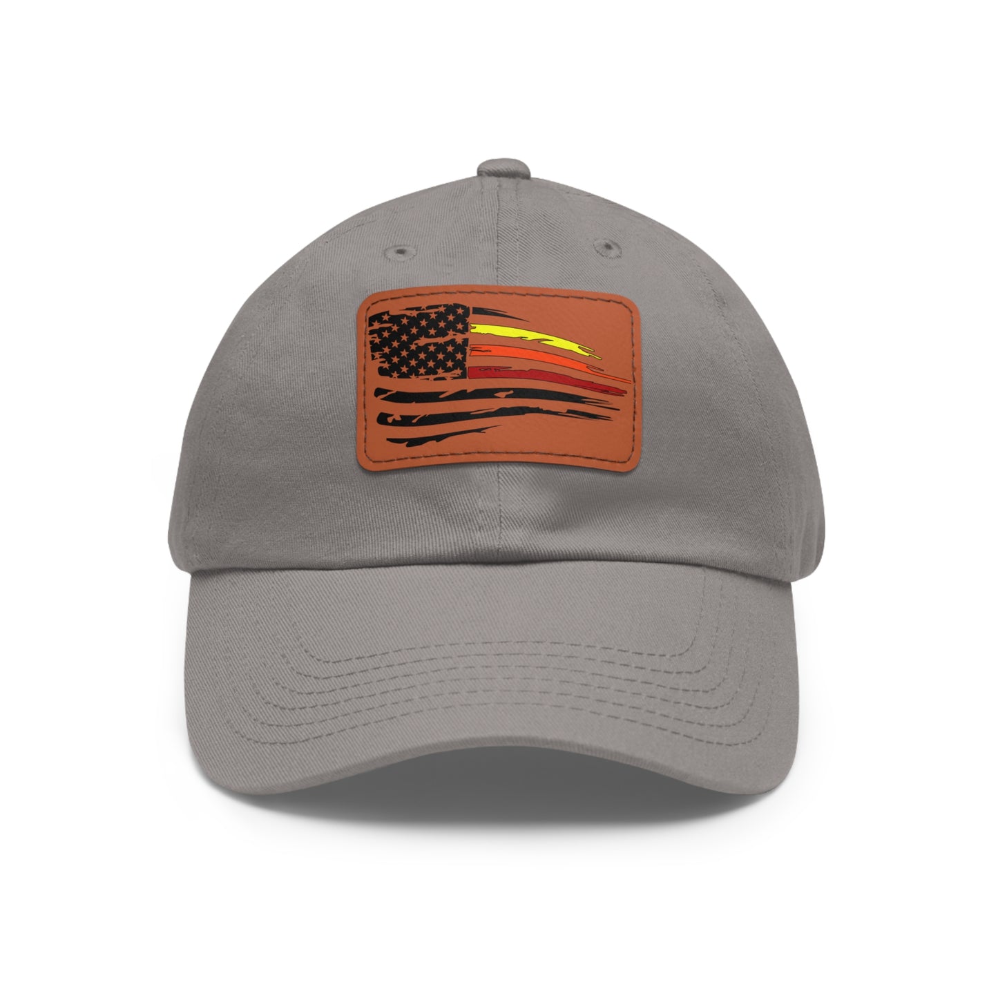 Torn Flag Yota Retro Vintage Old School Hat with Leather Patch