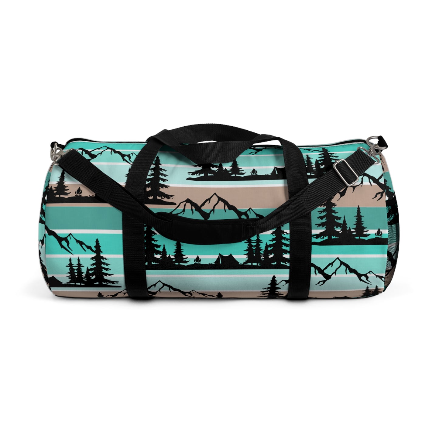 Turquoise Camping Trees Mountains Overlanding Gear Lake Outdoors 4Wheeling Outdoors Travel Duffel Gym Bag