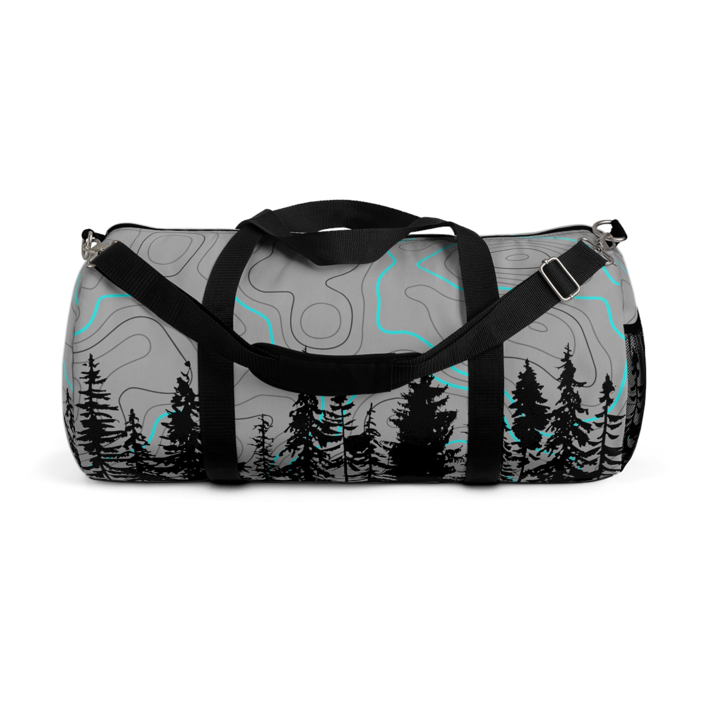 Topographic Trees Overlanding Gear 4Wheeling Outdoors Travel Duffel Gym Bag