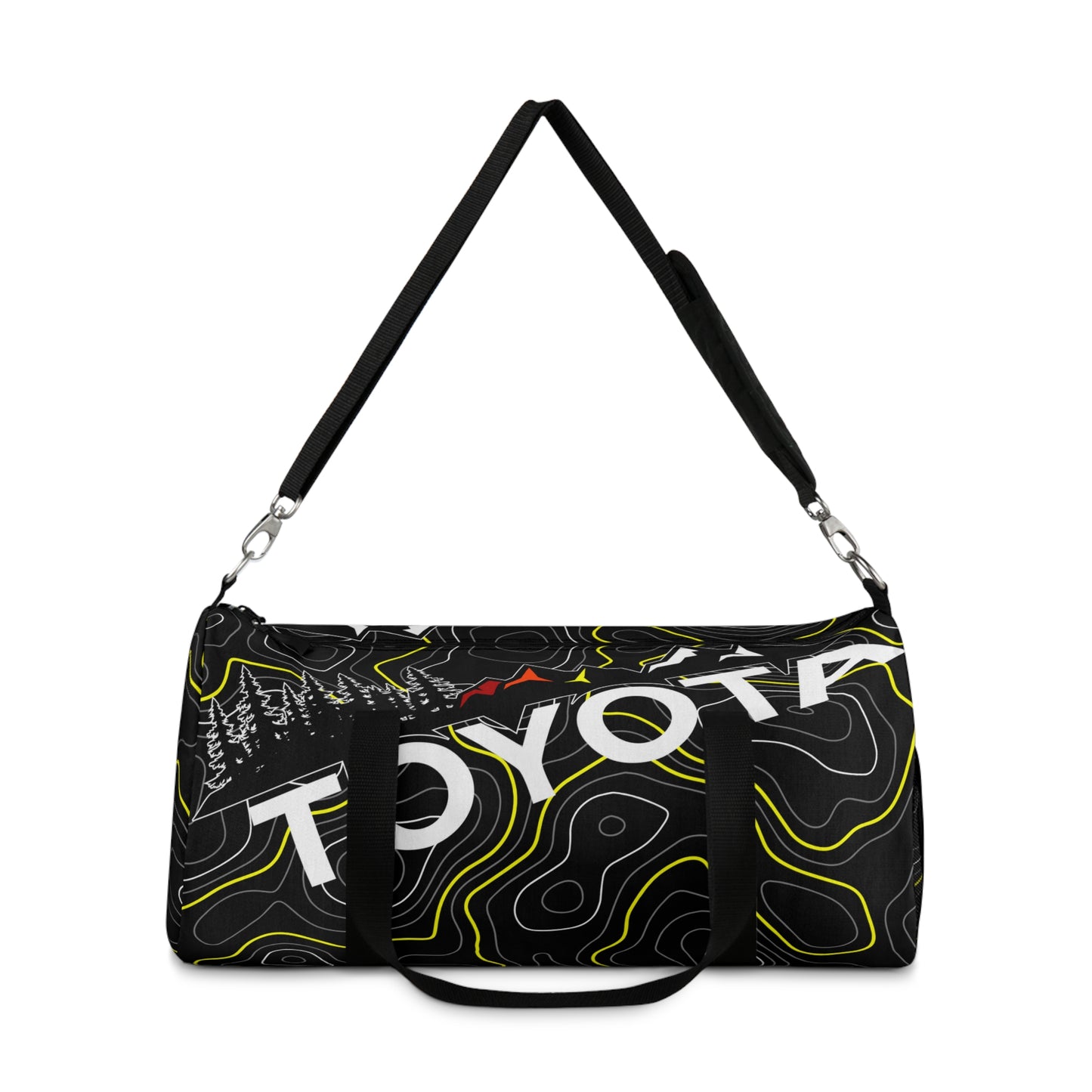 Toyota Yellow Topographic Off-Road Duffle Gym Bag