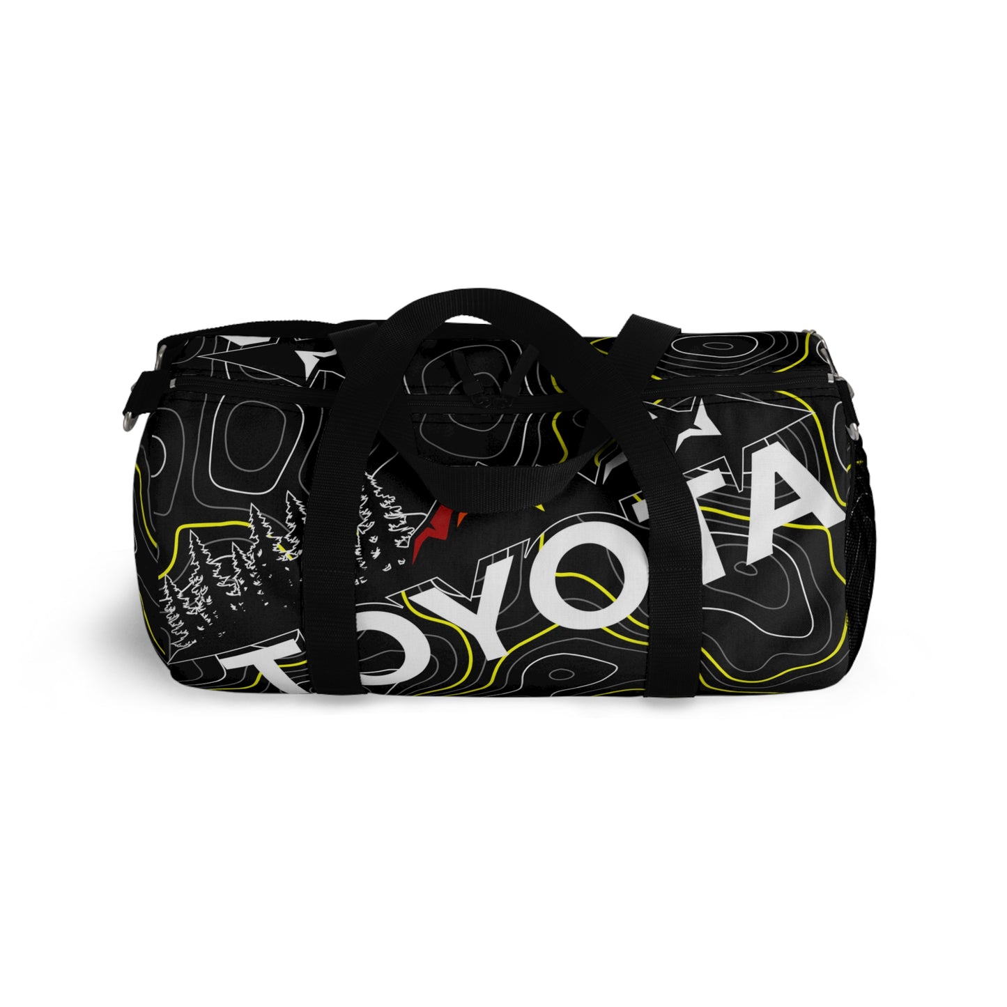 Toyota Yellow Topographic Off-Road Duffle Gym Bag
