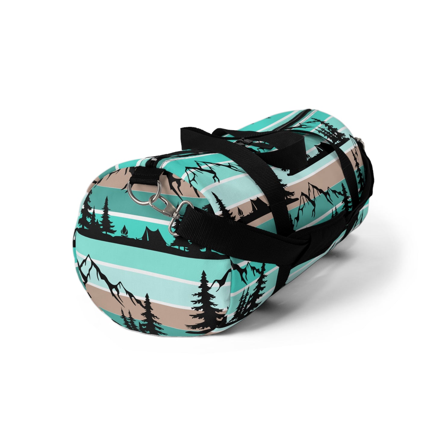 Turquoise Camping Trees Mountains Overlanding Gear Lake Outdoors 4Wheeling Outdoors Travel Duffel Gym Bag