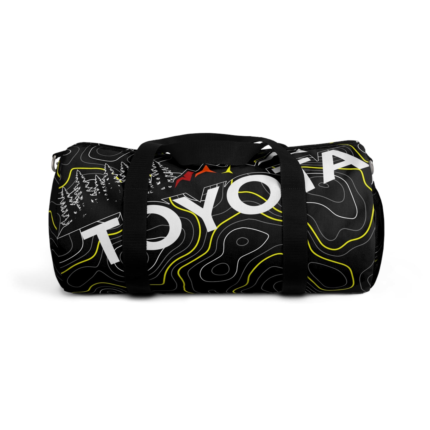 Toyota Yellow Topographic Off-Road Duffle Gym Bag