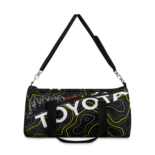 Toyota Yellow Topographic Off-Road Duffle Gym Bag