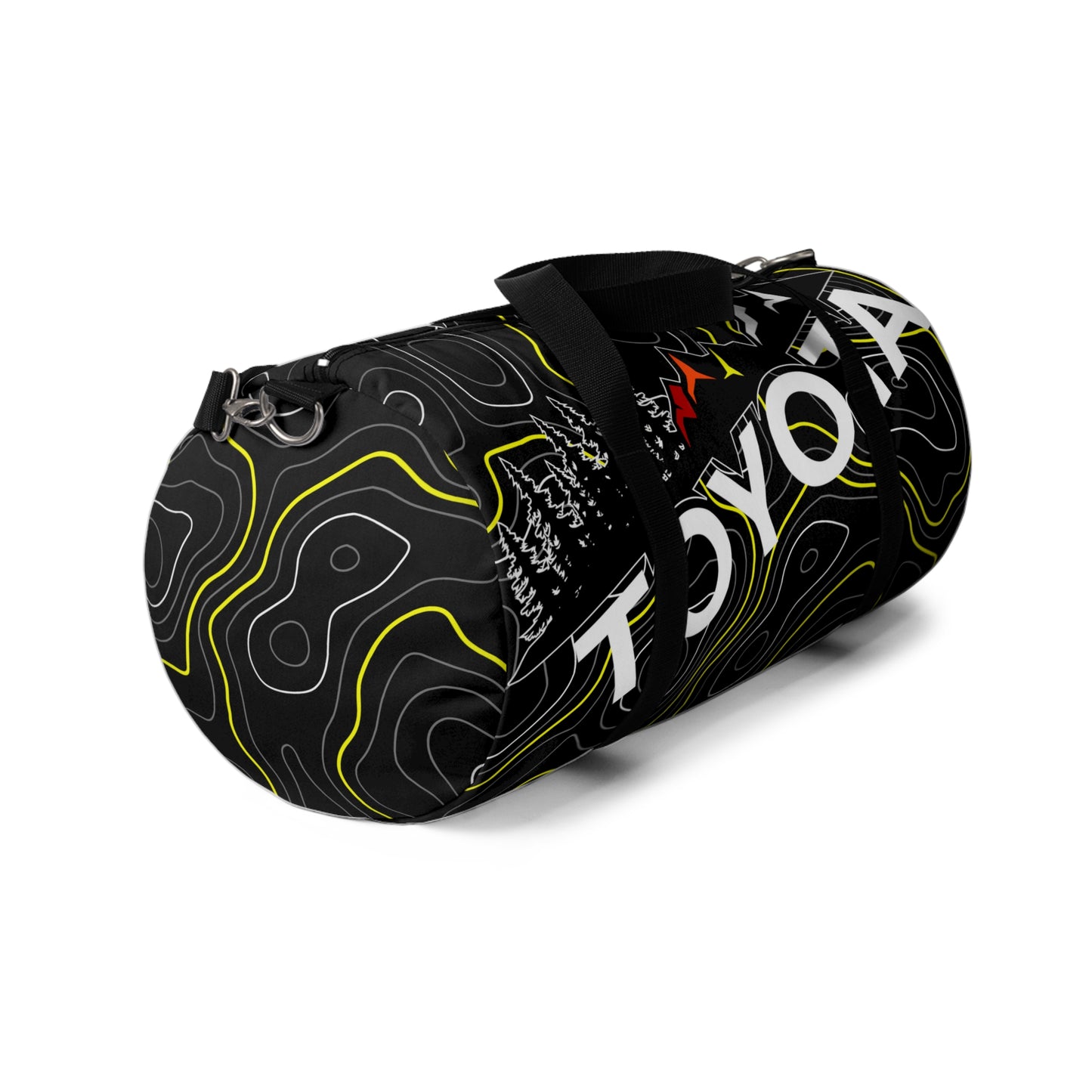Toyota Yellow Topographic Off-Road Duffle Gym Bag