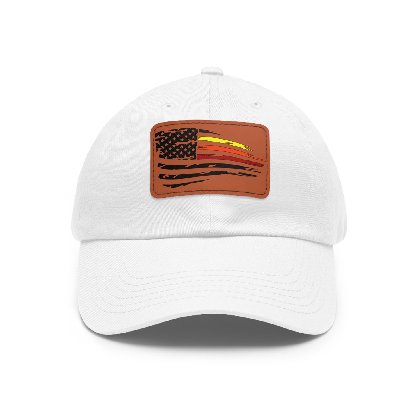 Torn Flag Yota Retro Vintage Old School Hat with Leather Patch