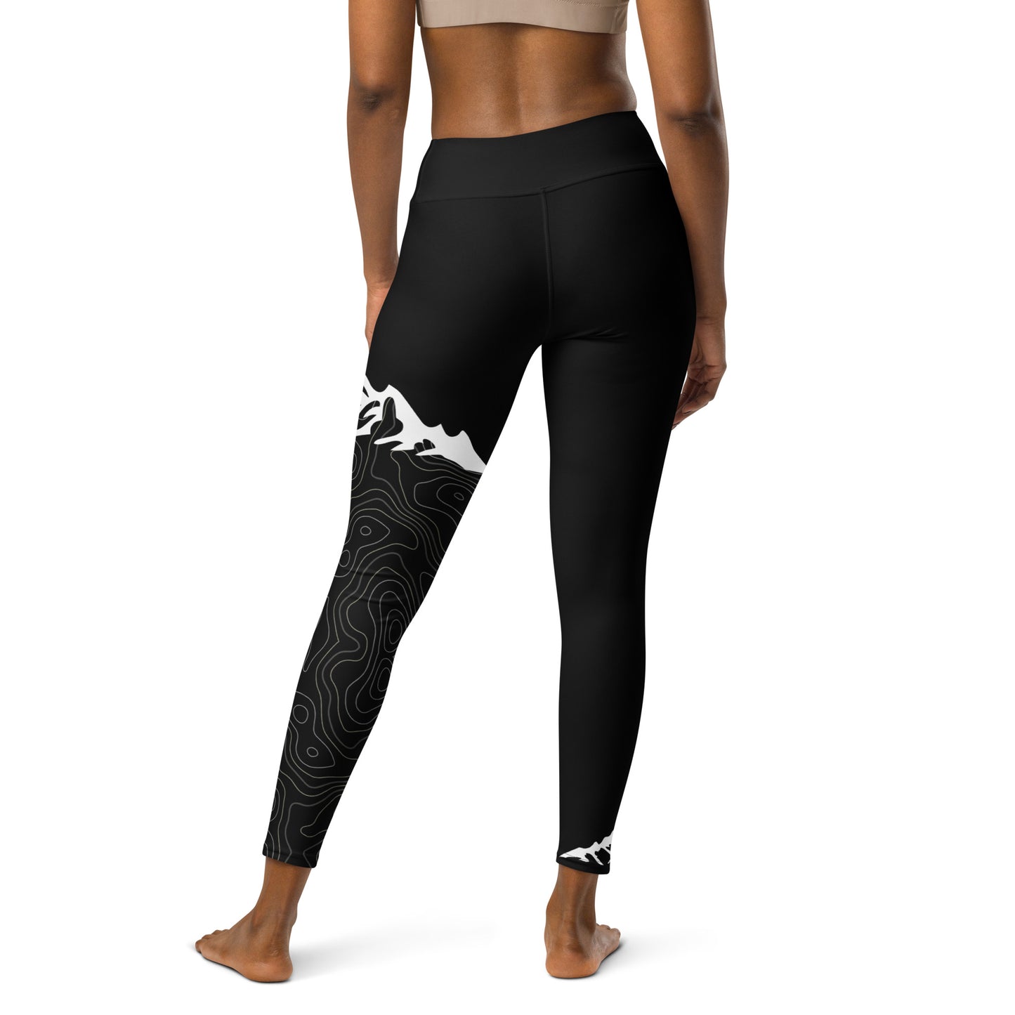 2.0 Mountain Topographic Outdoor Yoga Leggings