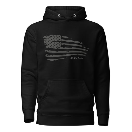 Torn American Flag Freedom We the People Hoodie